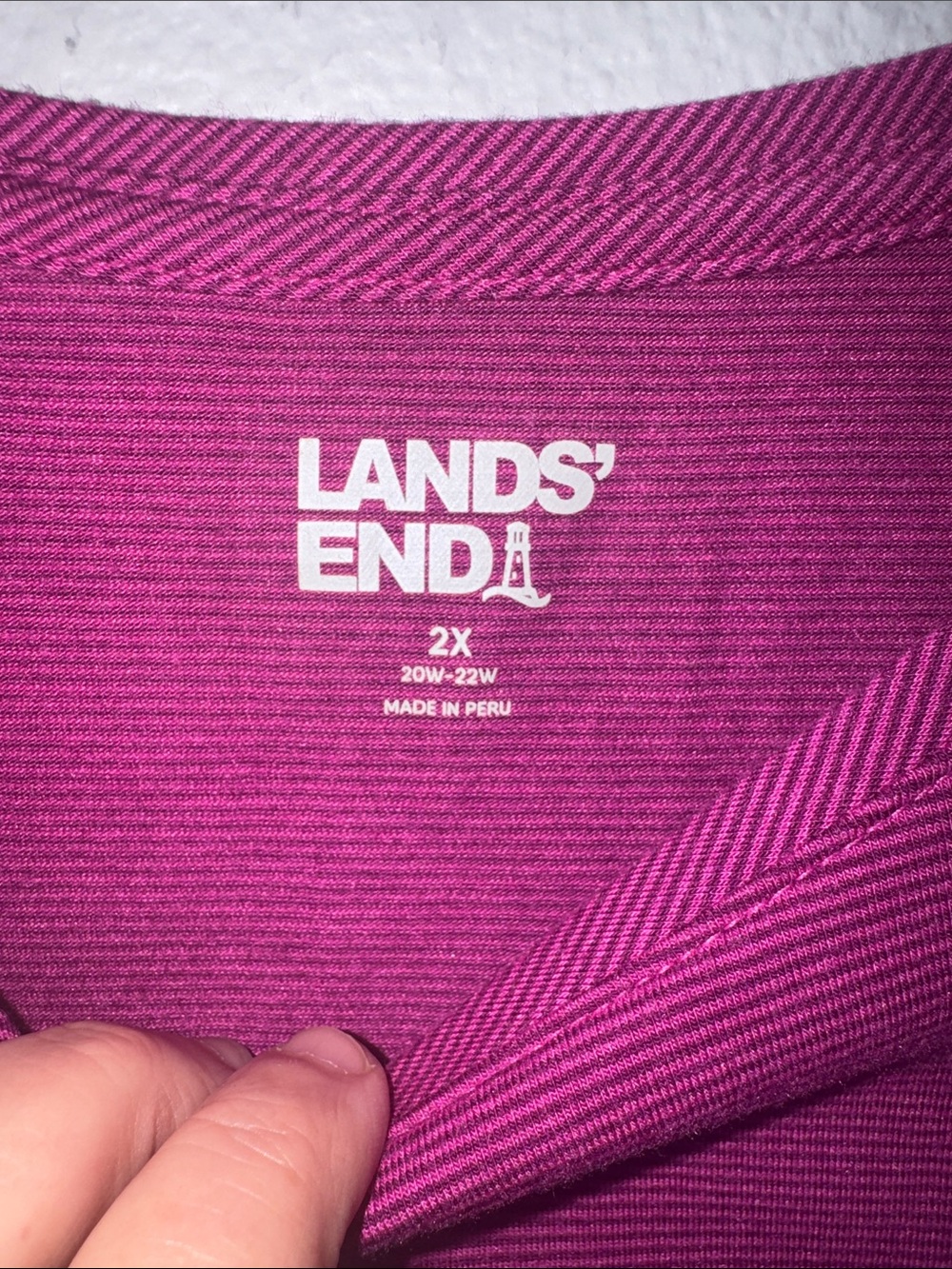 Lands' End Women's Magenta Swing Tank Top-SZ 2X - Picture 2 of 4